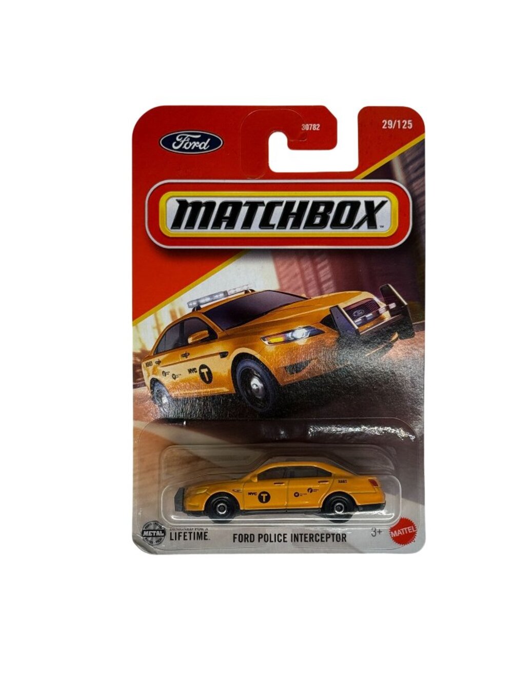 Matchbox Ford Police Interceptor Taxi Yellow 1 64 Diecast New